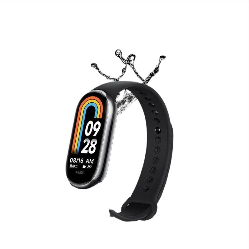 Xiaomi Mi Band 9/8 cserepánt – NFC verzió, műanyag szíj, divatos stílus, testreszabható szíj szélesség