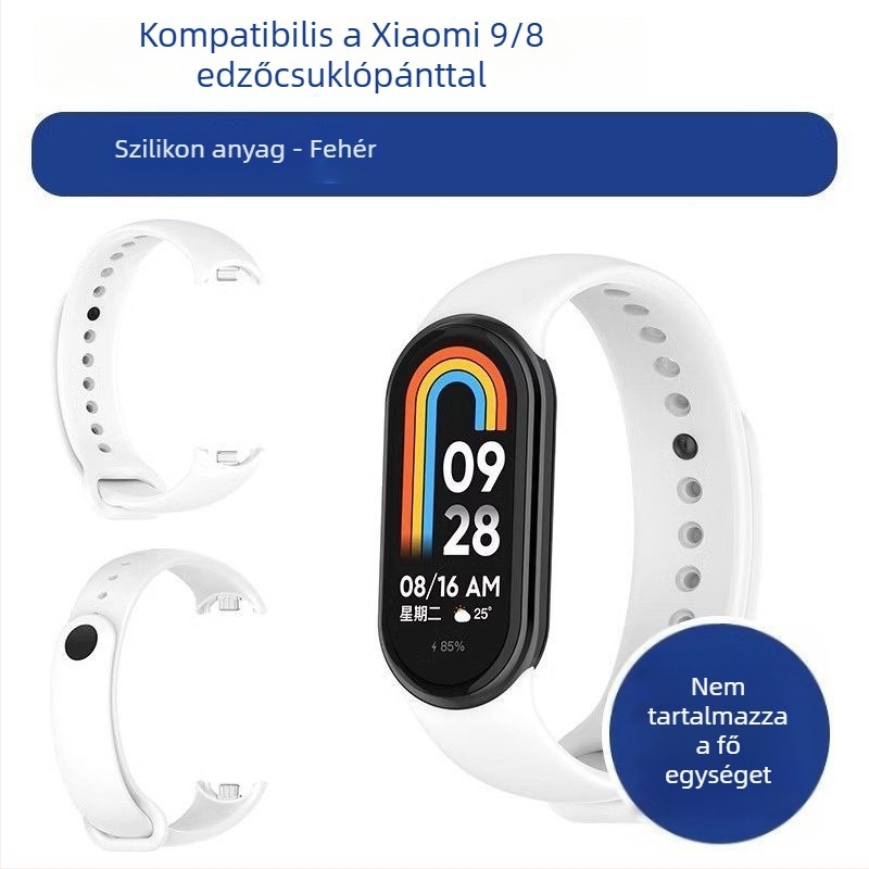 Xiaomi Mi Band 9/8 cserepánt – NFC verzió, műanyag szíj, divatos stílus, testreszabható szíj szélesség
