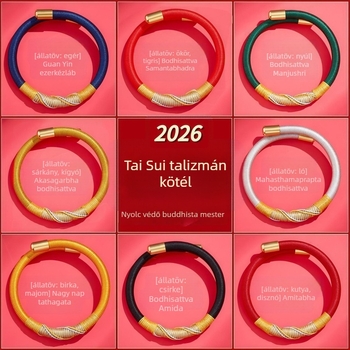 DIY fonott karkötő zsinórból, nemzeti stílusú, uniszex, kézi kötés, 2025 tavasza.