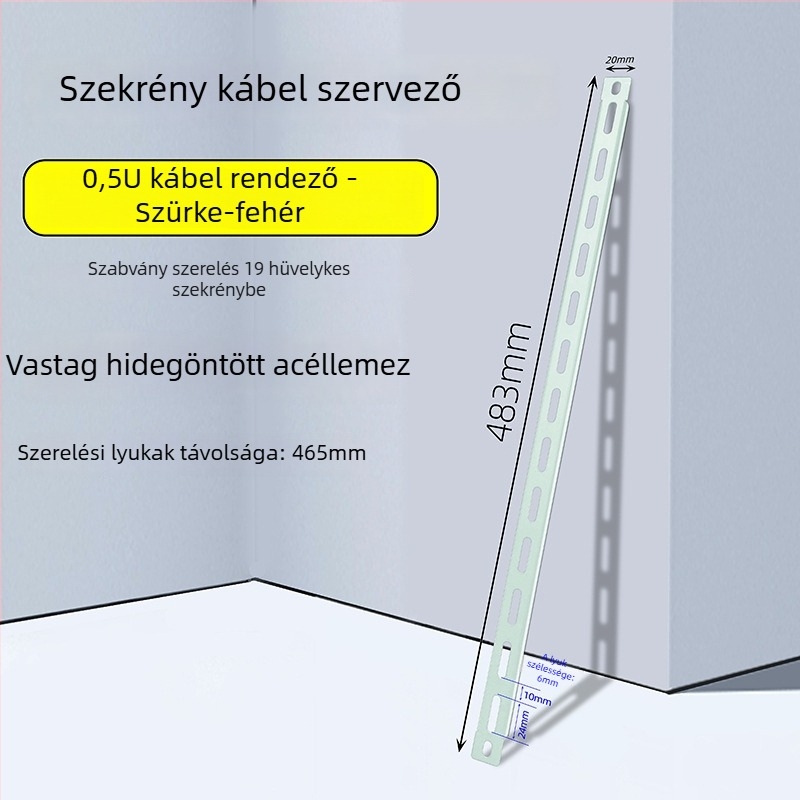 Szekrénykábelkezelő panel 28 rekesz, 56 port, halcsont mintázatú blind lemez