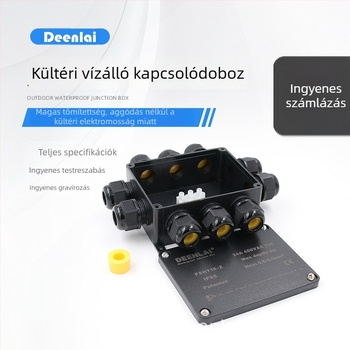 Kültéri IP68 vízálló kapcsoló- és elosztódoboz PC házzal, tűzálló, esőálló az utcai világításhoz