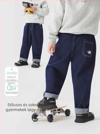 Wellber Uniszex gyerek nadrágok, Leisure stílus, 3–8 éveseknek, tavasszal és ősszel