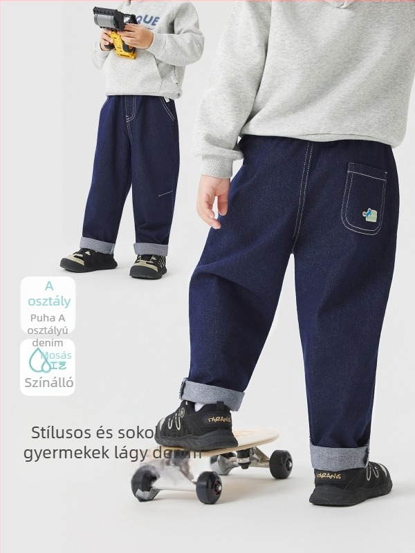 Wellber Uniszex gyerek nadrágok, Leisure stílus, 3–8 éveseknek, tavasszal és ősszel