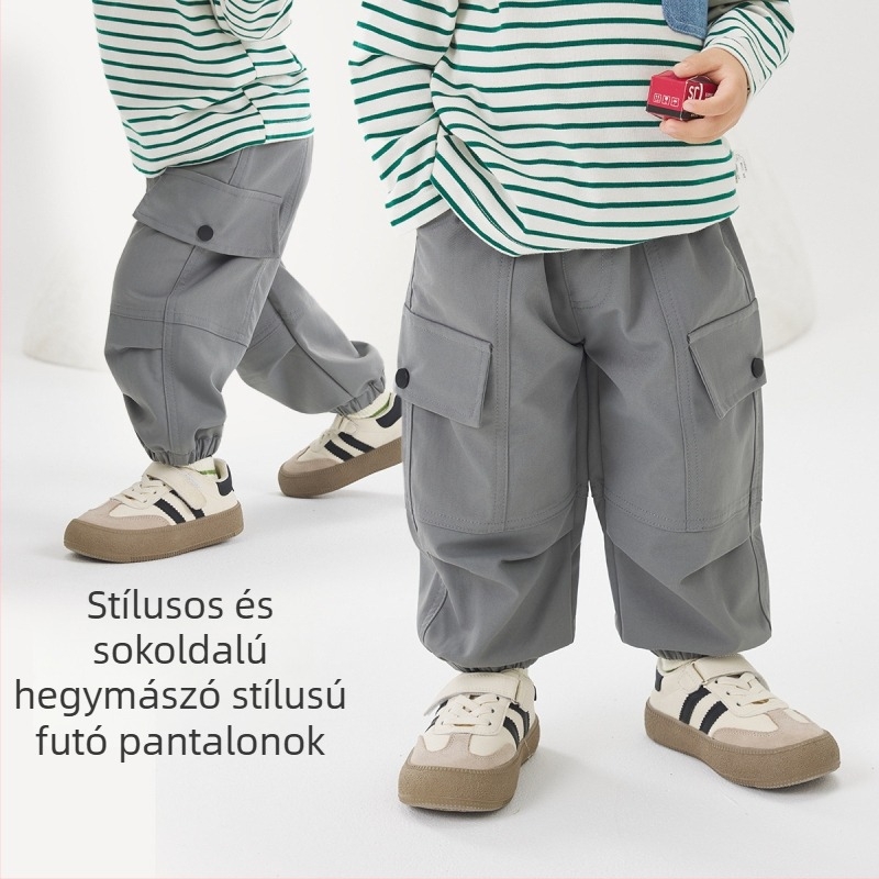 Wellber Uniszex gyerek nadrágok, Leisure stílus, 3–8 éveseknek, tavasszal és ősszel