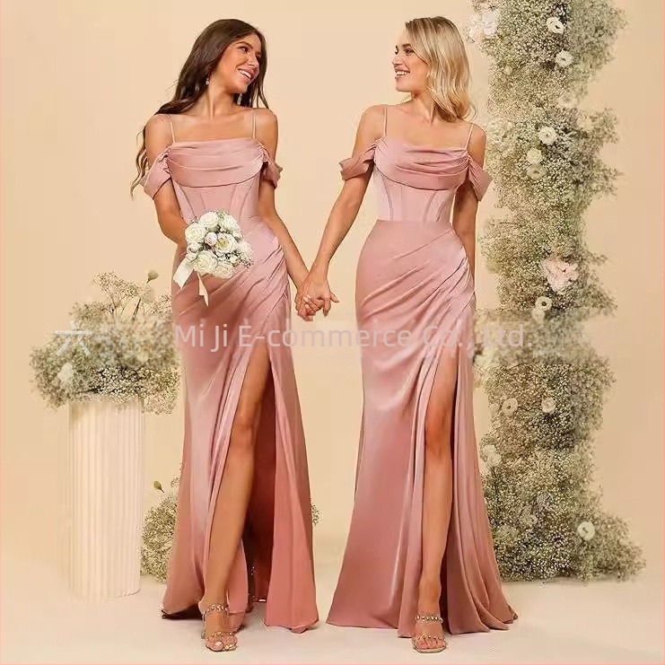 Sellő-stílusú esti ruha, ujjatlan, hosszú, magas derékvonalú, poliéészter anyag 30-50%