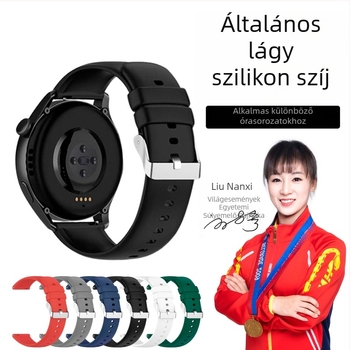 Vízálló sportos okosóra gyorskioldó szilikon szíjjal – uniszex