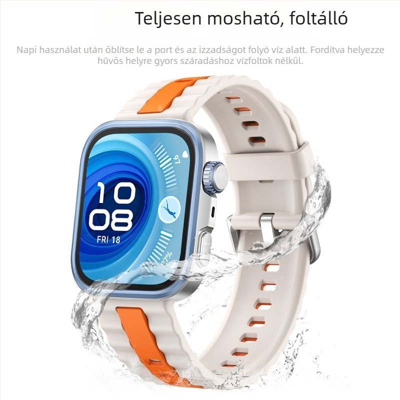 Szilikon sportszíj Huawei Watch Fit 4 Pro és Fit3-höz, tűcsattal, súly 20 g