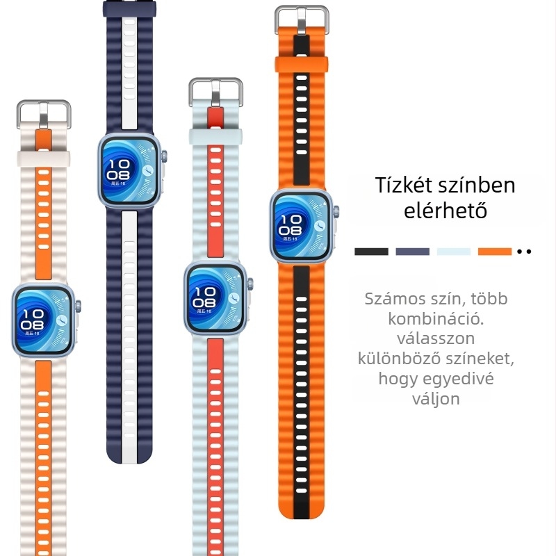 Szilikon sportszíj Huawei Watch Fit 4 Pro és Fit3-höz, tűcsattal, súly 20 g