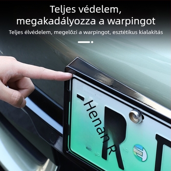 Rendszámkeret - teljes élű dizájn, SU7/YU7-kompatibilis, kifezetten új energiahajtású járművekhez, műanyag