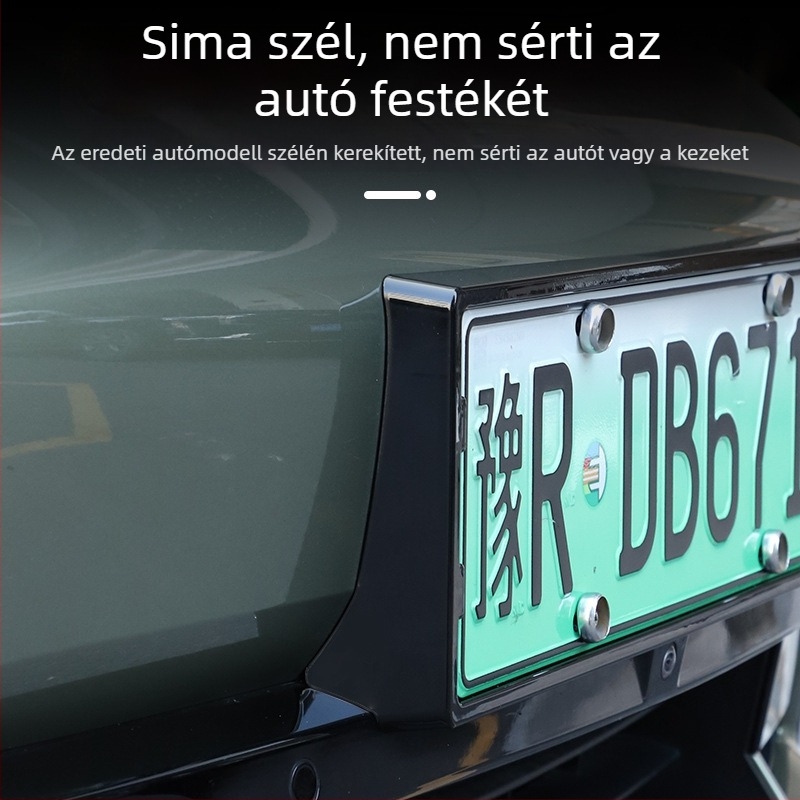 Rendszámkeret - teljes élű dizájn, SU7/YU7-kompatibilis, kifezetten új energiahajtású járművekhez, műanyag