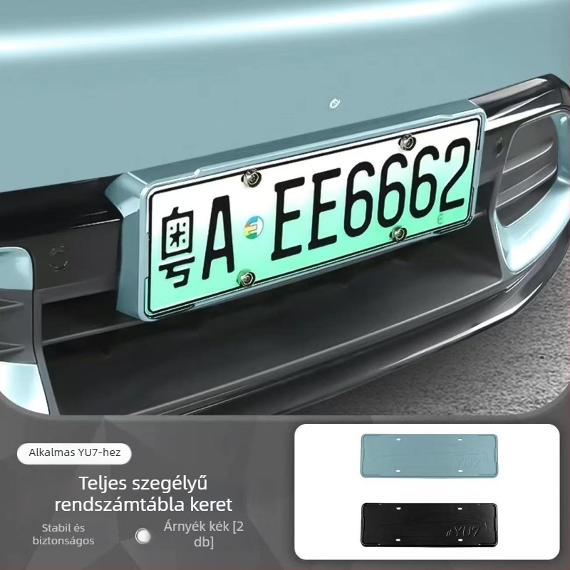 Rendszámkeret - teljes élű dizájn, SU7/YU7-kompatibilis, kifezetten új energiahajtású járművekhez, műanyag