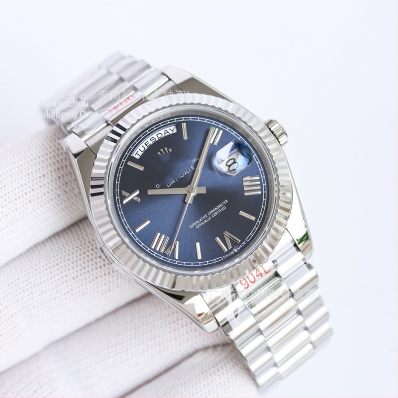 Férfi automata óra, mechanikus kivitel, Seagull 2813 mozgással, mutató + szám kijelzővel, rozsdamentes acél tok és szíj