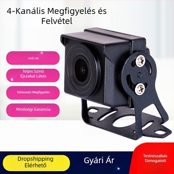 AHD hátrameneti kamera járművekhez, nappal/éjjel, 5MP, 12-24V, 360° állítható