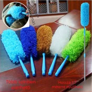 Jingsheng Szálas porfelhő kefével, körkörös fej, 175 cm, por eltávolítására otthonra és az autóba