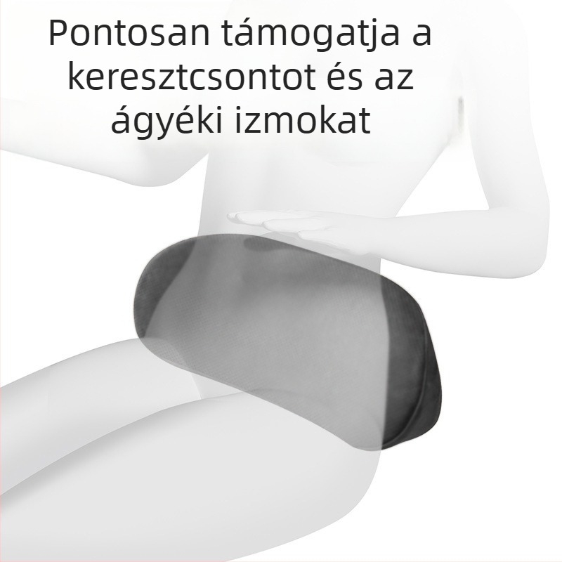 Autó háti támasz párna, memóriahab, vékony dizájn, velúr anyag, univerzális illeszkedés, testreszabható