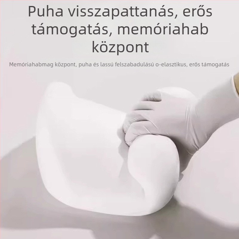 Autó háti támasz párna, memóriahab, vékony dizájn, velúr anyag, univerzális illeszkedés, testreszabható