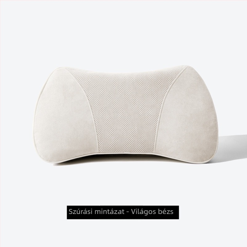 Autó háti támasz párna, memóriahab, vékony dizájn, velúr anyag, univerzális illeszkedés, testreszabható