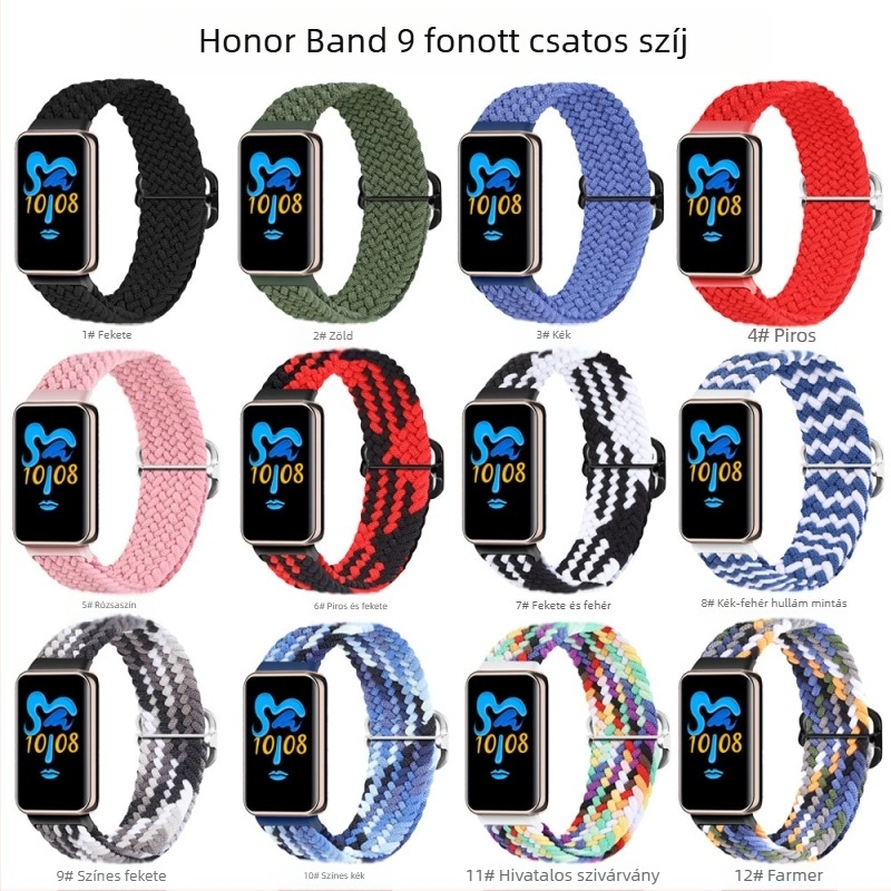 Honor Band 9-hez való szőtt csúszókapcsos szíj