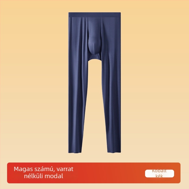 Modal anyagú férfi thermo nadrág, vékony, varrat nélküli, téli alapréteg