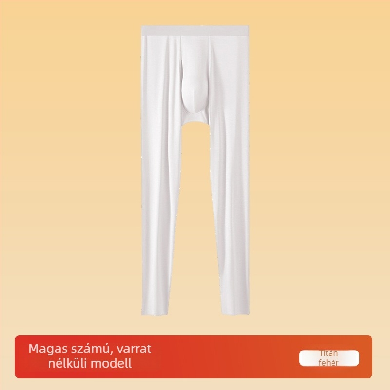 Modal anyagú férfi thermo nadrág, vékony, varrat nélküli, téli alapréteg