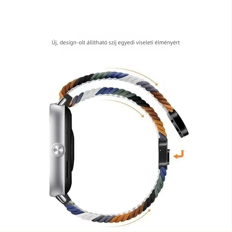 Nylon szövött óraszíj mágneses csattal az Honor Watch 5 Pro számára, sportos stílus, 15 g tömeg.