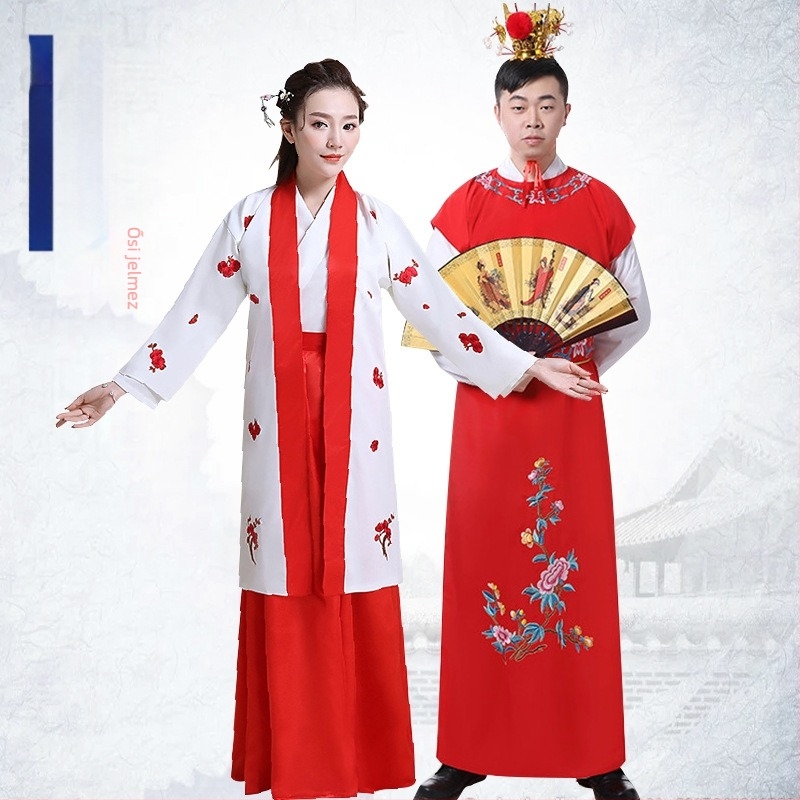 Tündérmese-stílusú televíziós kostüm Song Jiang (Water Margin) és Lin Daiyu, Jia Baoyu (Dream of the Red Chamber) karakterei alapján