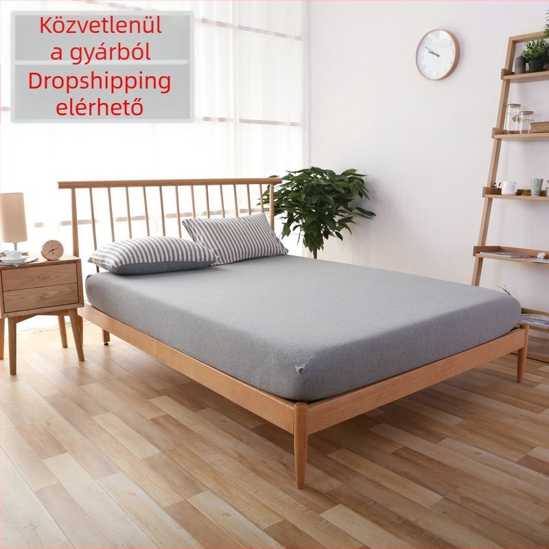 Gumis lepedő 100% pamutból, japán stílusú, csíkos vagy egyszínű, szálfestett, méret 120x200 cm