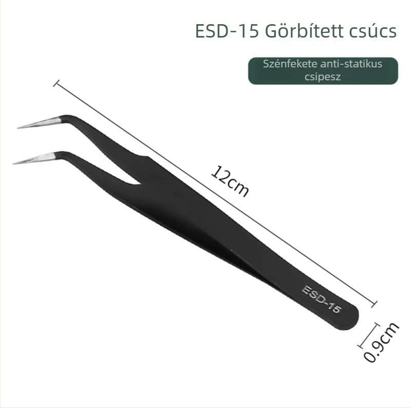 Kezdőknek szempillákhoz használható csipesz – nagy precizitású rozsdamentes acél, Yangjiang eredetű