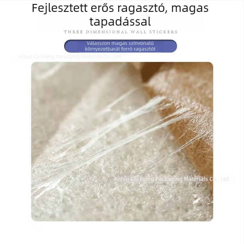 3D önragasztó falpanel fa mintázattal, habból, nedvességálló és mosható, falvédő