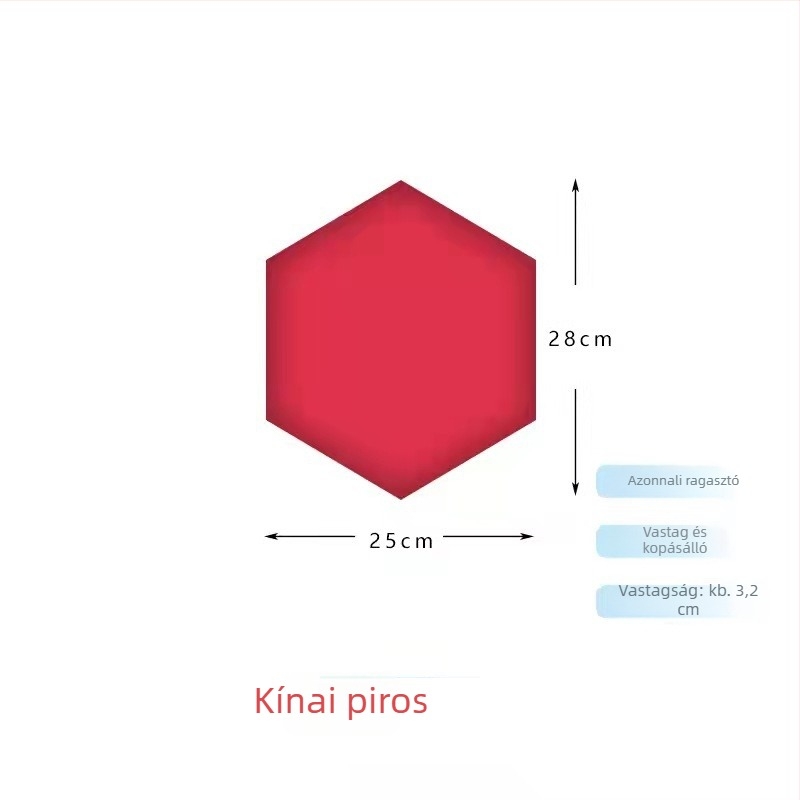 Hexagonális párnázott tatami falpanel, öntapadós fejtámla, puha dekoratív háttér a hálószoba és a nappali számára, skandináv stílus.