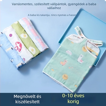 Gyerekek hasvédős hálózsák nyári pamut géz anyagból