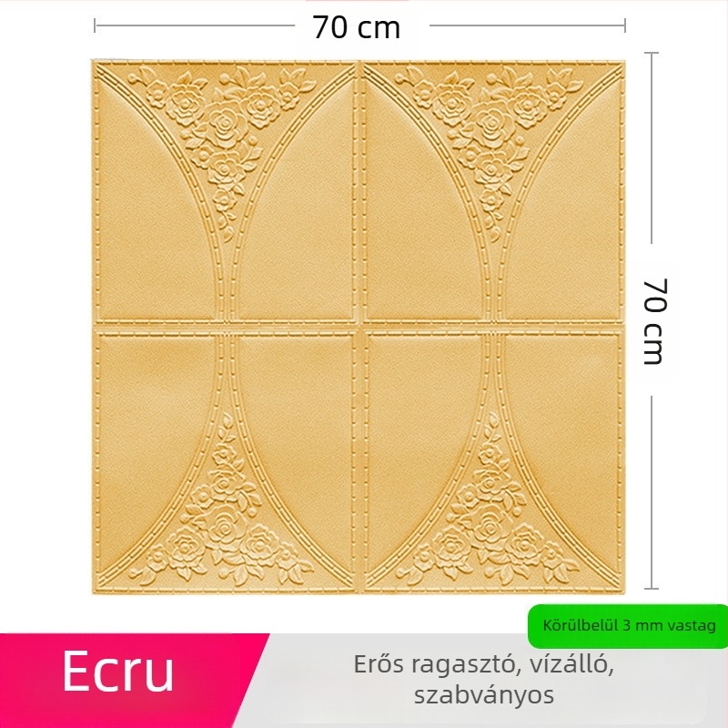 3D-s XPE habból készült faliposzter, vízálló, szennyeződés elleni és dekoratív, mintázat 21803944064, nappalira, hálószobára, dolgozószobára, étkezőre, bejáratra, erkélyre