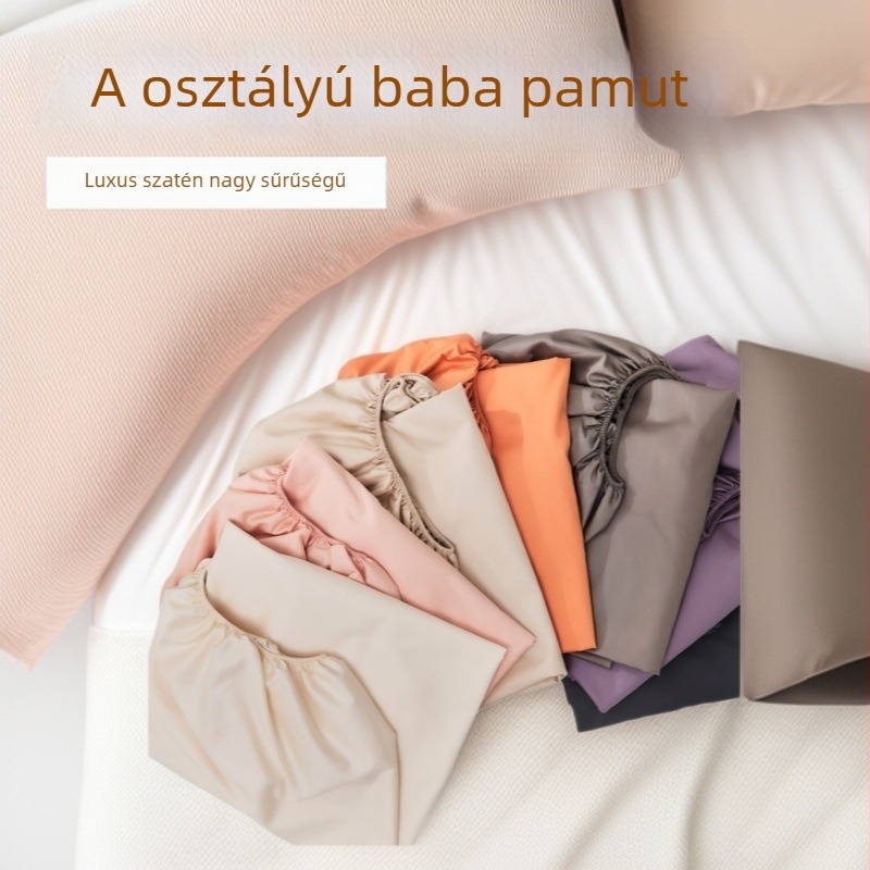 Gumis lepedő, Twill szövés, hosszú szálú pamut, 100 fonal, 800–1000 g/m², reaktív színezés