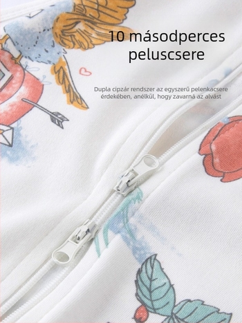 Újszülött pamut swaddle alvózsák vékony, három évszakos, anti-kick dizájnnal