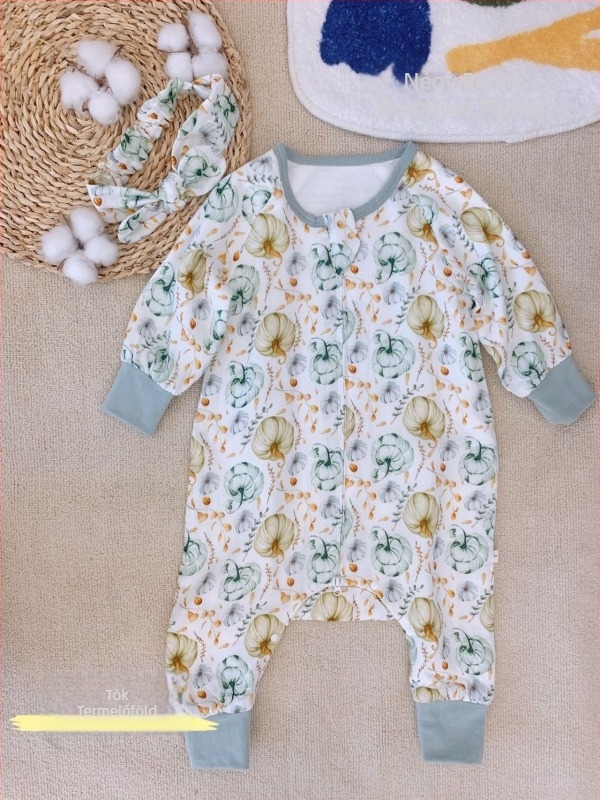 Baba őszi-téli négy réteg bambusz rostból készült alvózsák, osztott lábakkal, védelem a rúgások ellen, töltet pamuttal