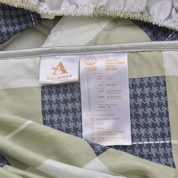 Aiqi'an Pamut 60S Antibakteriális Quilted Fitted Sheet 1,5–1,8 m ágyakhoz