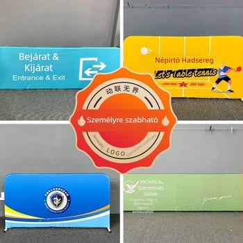 Mógatható pickleball és tenisz kerítés reklám kijelző állvánnyal, összecsukható A‑verzió a pályához. Anyag: 250 g/m² vastag warp-knit szövet; alumínium cső, nem rozsdásodik. Tömeg: 5,2 kg. Alkalmas pickleball, foci és campus sportterületeinek elválasztásá