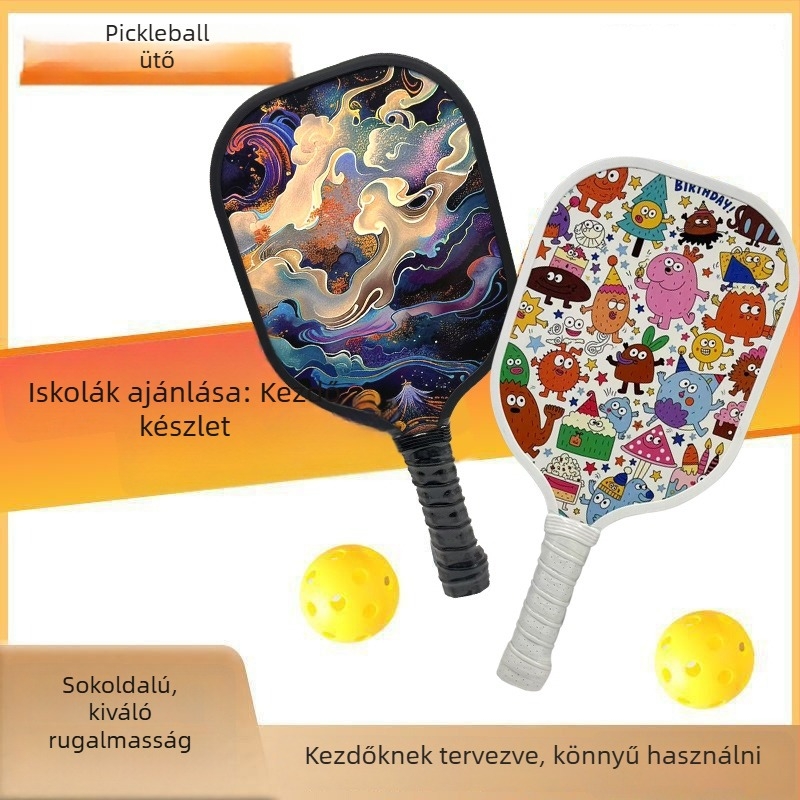 Leap márkájú fa pickleball ütő készlet — nyárfa, 280 g