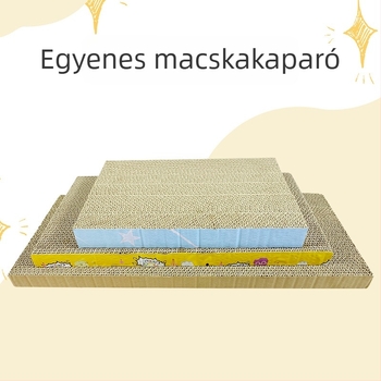 Macska kaparódeszka hullámos kartonból, kanapévédő, cicáknak játék