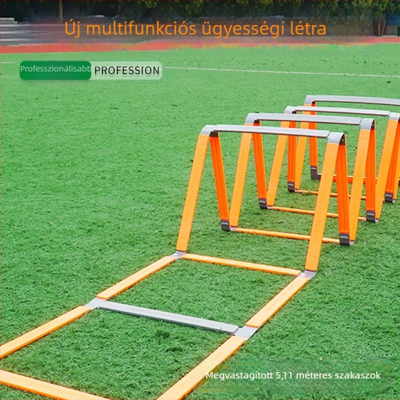 Többfunkciós, vastagított állítható ügyességi létra futball-edzéshez