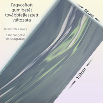 PU jóga matrac, több színű, 5 mm, 183 × 68 cm, csúszásmentes