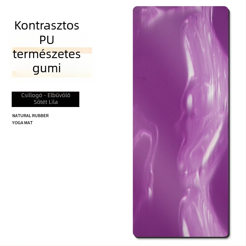 PU jóga matrac, több színű, 5 mm, 183 × 68 cm, csúszásmentes