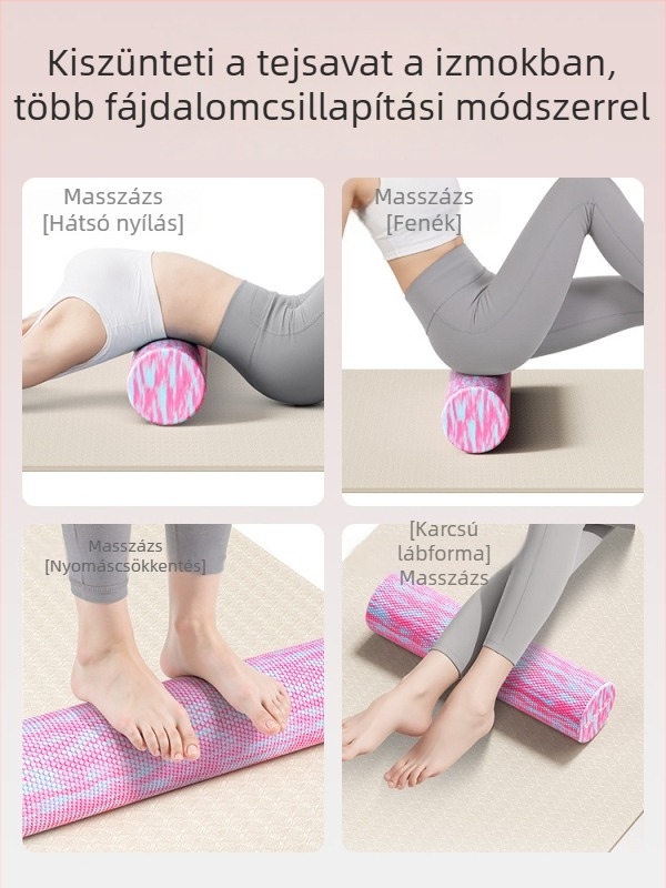 Szilárd habhenger izomlazításra és hátmasszázsra, EVA anyag, LG Sakura márka