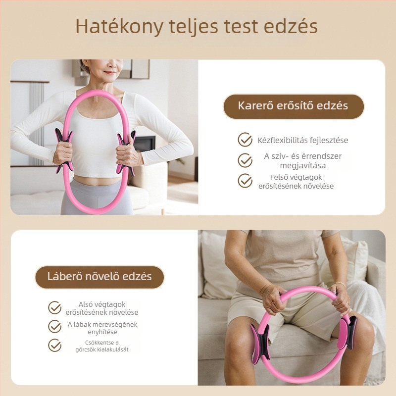 Lábszár ellenállási körök – időseknek, többfunkciós jóga/pilates karika a lábak edzéséhez