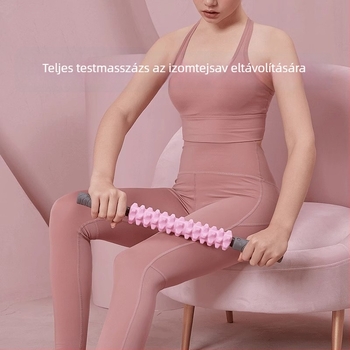 Jóga masszázs henger – fitnesz kiegészítő a jóga masszázshoz és testformáláshoz (Termékkategória: masszázs henger; Kategória: Jóga segédeszközök; Alkalmazási területek: fitnesz berendezések, egészségügyi masszázs, test)