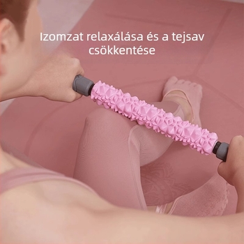 Jóga masszázs henger – fitnesz kiegészítő a jóga masszázshoz és testformáláshoz (Termékkategória: masszázs henger; Kategória: Jóga segédeszközök; Alkalmazási területek: fitnesz berendezések, egészségügyi masszázs, test)