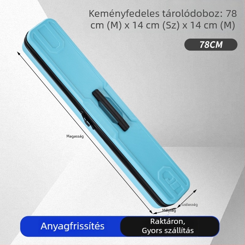 Kemény héjú úszó- és bottároló doboz karbon szálas mintával — vízálló tengeri horgász felszerelés tok