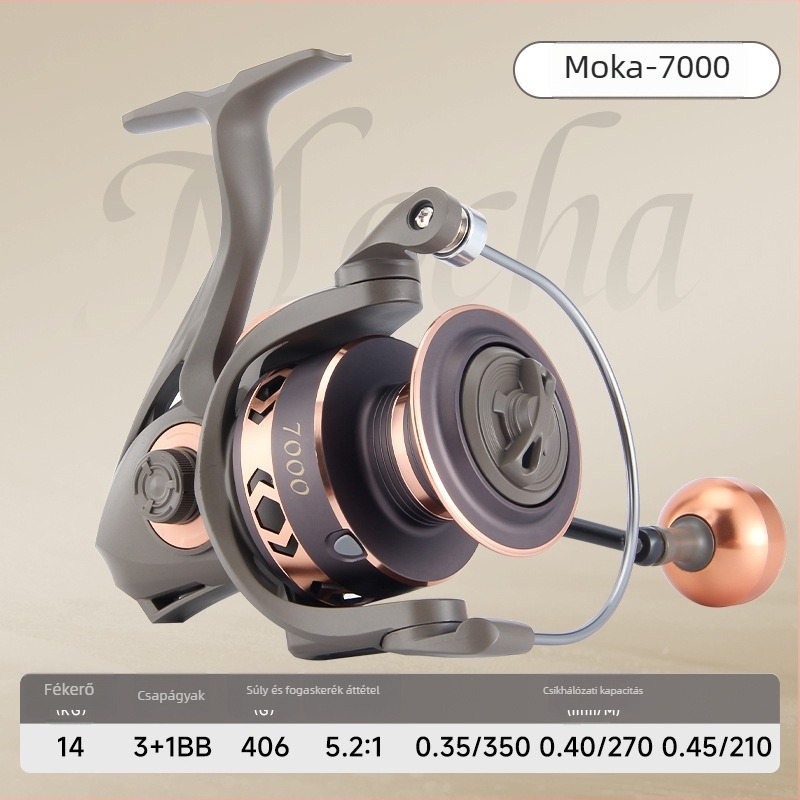 Spinning orsó — Haut ton/Haodun márka — hosszú távú dobás — fém spulni — 40 darabos készlet