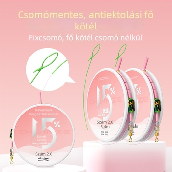 Fő horgász damil, megerősített, csomómentes, nylonból, horgászatra folyóvizekben, tavakban és tározókban