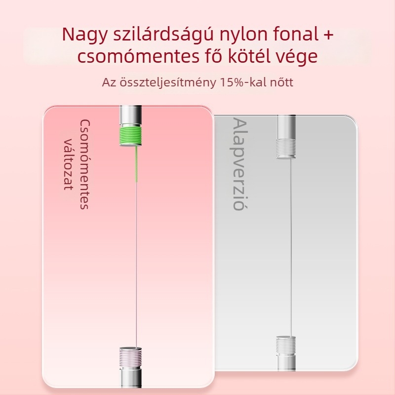 Fő horgász damil, megerősített, csomómentes, nylonból, horgászatra folyóvizekben, tavakban és tározókban
